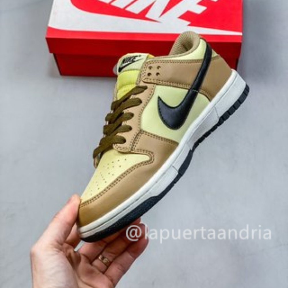 Nike SB Zoom Dunk Low Sneaker Brown Cream Black